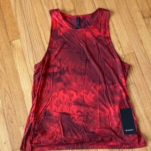 lululemon athletica Red Tie-Dye Muscle Tank